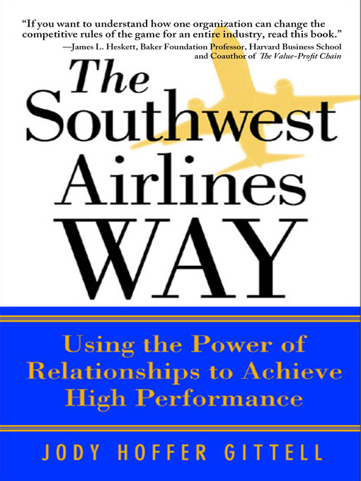 Title details for The Southwest Airlines Way by Jody Hoffer Gittell - Available